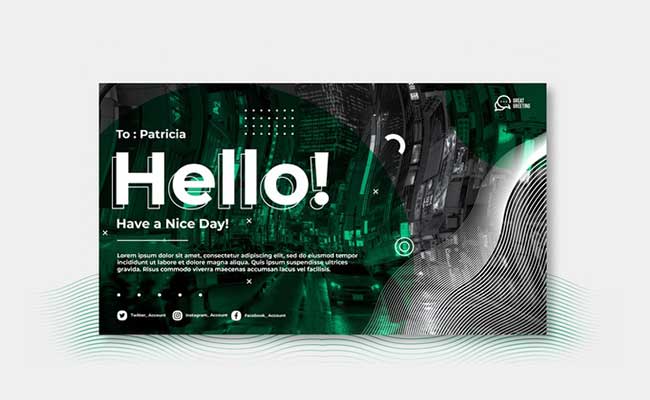 big bold typography